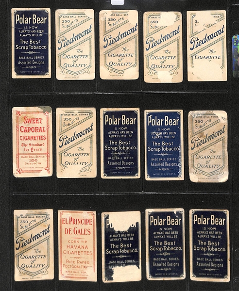 Lot of 15 T206 Columbus & Toledo Minor League Cards w. Bill Clymer